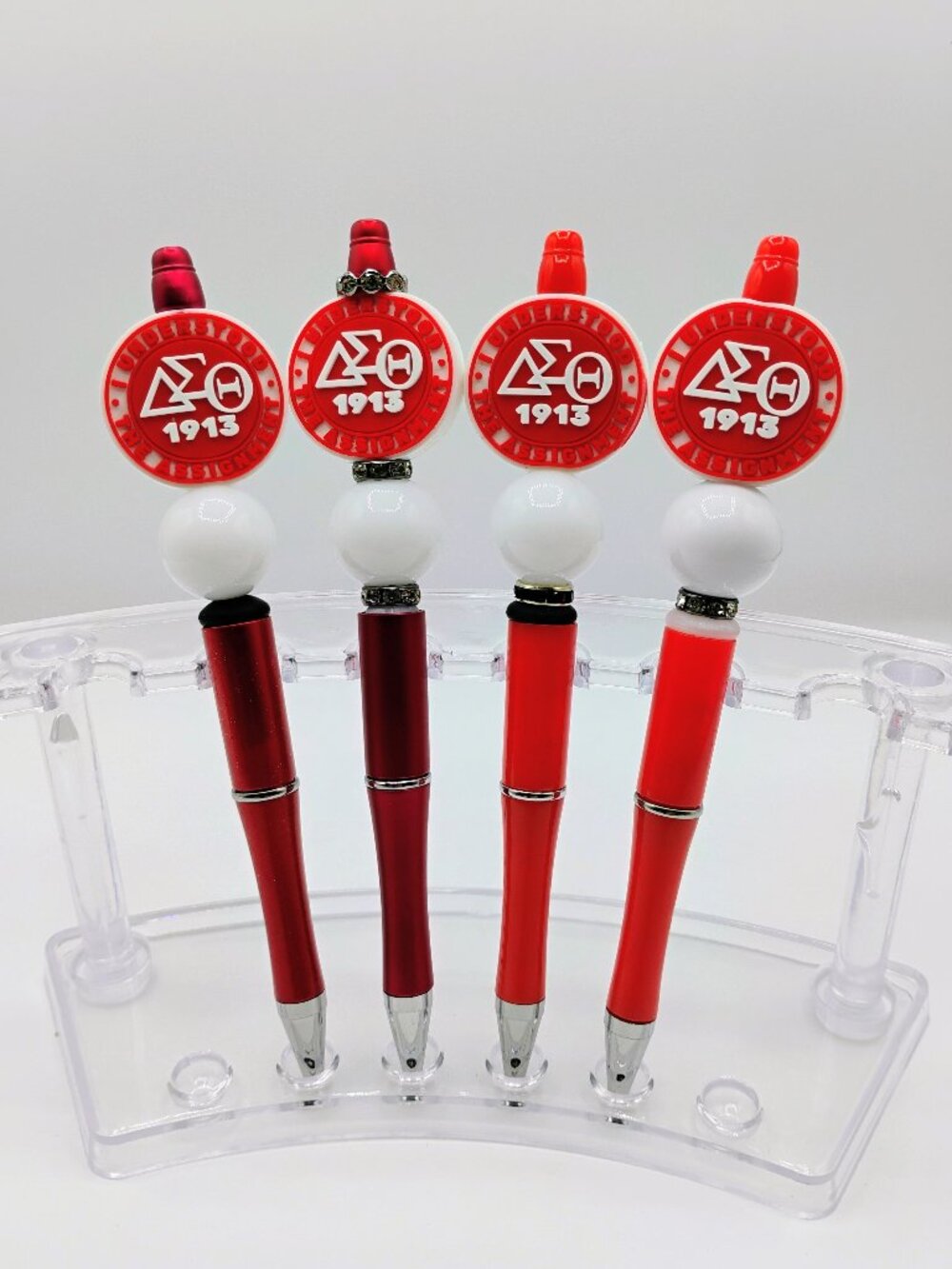 Delta Sigma Theta Beaded Pens 4 count